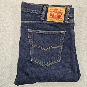 Levi's 505 Men's Jeans Dark Blue W38 L34 Straight Leg Denim